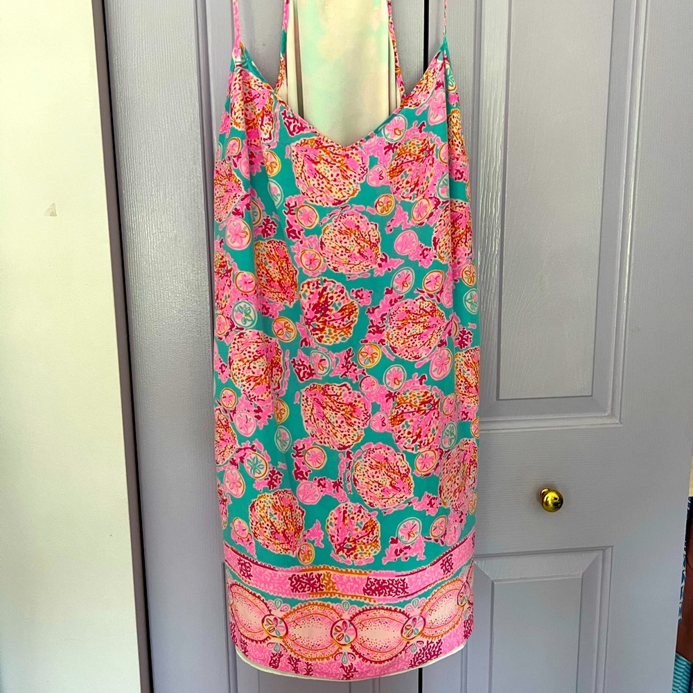 Lilly Pulitzer Silk Slip Dress Size XL
